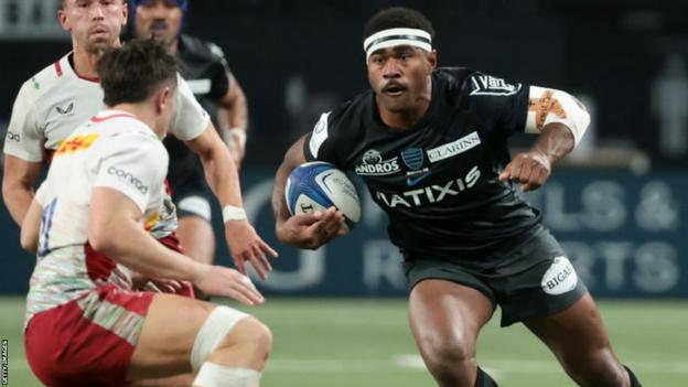 Vinaya Habosi in action for Racing 92 against Harlequins