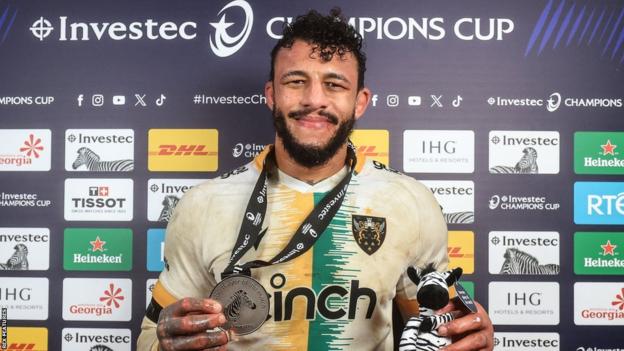 Courtney Lawes was named man of the match against Munster