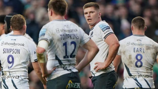 Owen Farrell in action for Saracens