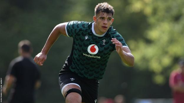 Dafydd Jenkins in Wales training