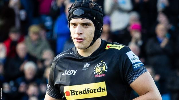 In November 2021, Dafydd Jenkins made his Exeter debut in the Premiership Rugby Cup defeat to Bristol