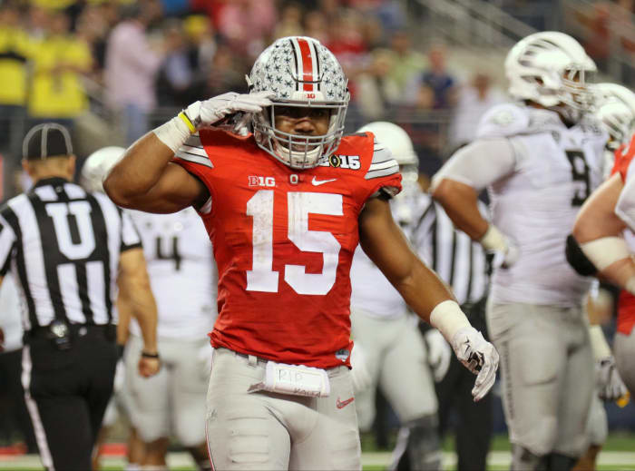 Ezekiel Elliott, Running Back, Ohio State, 2015 CFP National Championship Game