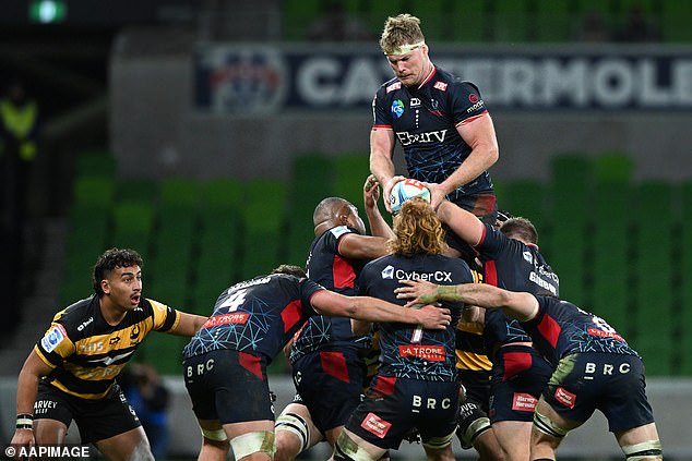 The Rebels (pictured playing the Western Force last year) are reportedly $9million in debt