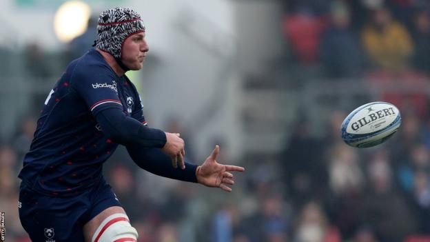 James Dun during Bristol's Premiership game against Gloucester this season