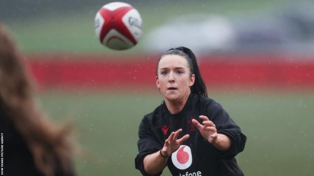 Sian Jones in Wales training