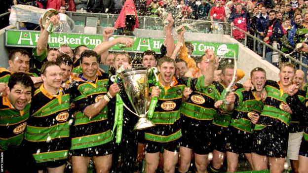 Northampton win the 2000 Champions Cup