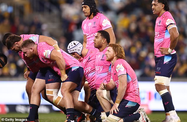 The Super Rugby side owes creditors more than $23 million (pictured, Rebels players get ready to pack into a scrum against the Brumbies last Friday)