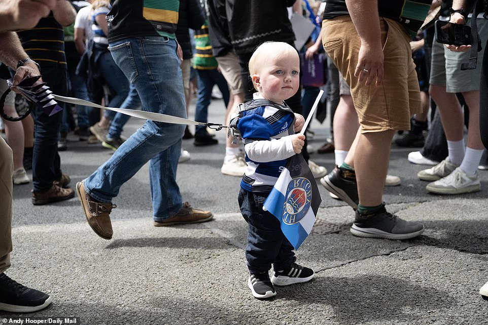 Even the youngest supporters were ready to show their colours and cheer their team on to victory in the showpiece event