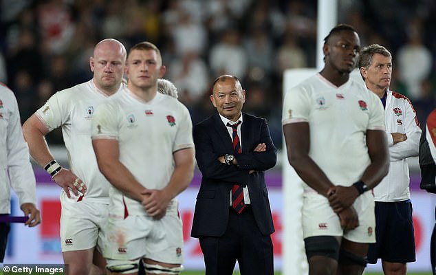 Jones and his England player reflect after their World Cup final defeat in Japan in 2019