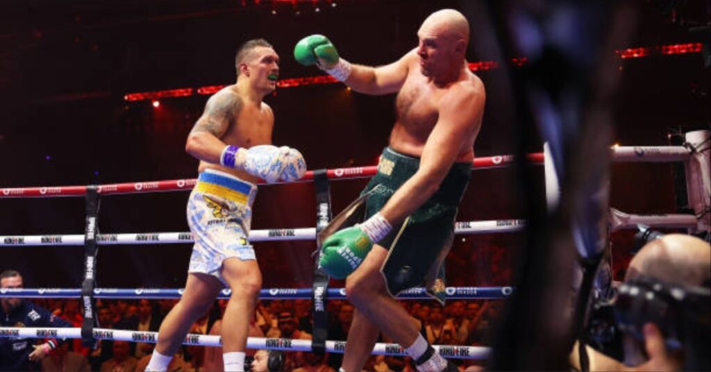 Oleksandr Usyk earns hard fought split decision win over Tyson Fury in undisputed title fight