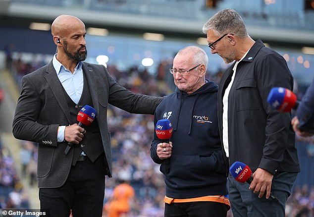 Mr Burrow broke down in tears as he described the rugby league legend as a 'lovely lad'