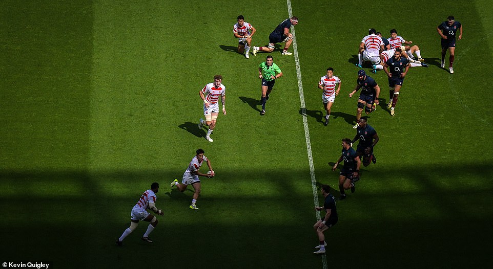 England were ultimately too good for Japan on the day, but Japan's spirited performance was rewarded with some late tries