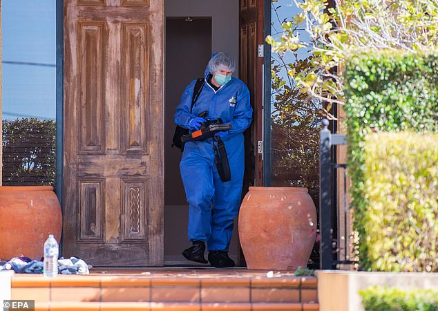 The scene police found at the property was described as a 'war zone'