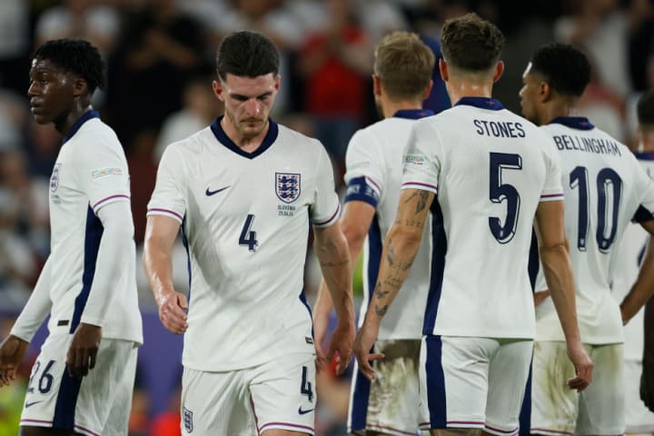 Declan Rice, Kobbie Mainoo, John Stones