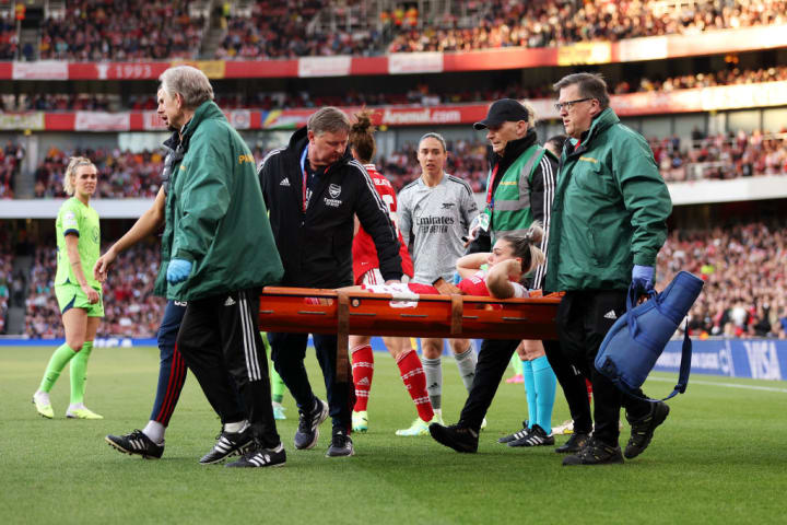 An anterior cruciate ligament injury saw her ruled out of the majority of the 2023/24 season 