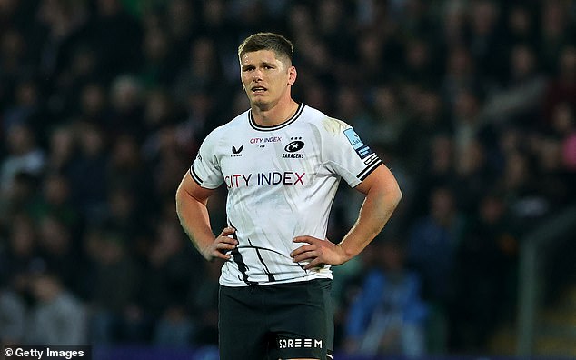 Owen Farrell's final game for Saracens has ended in defeat after his side were edged out by Northampton Saints