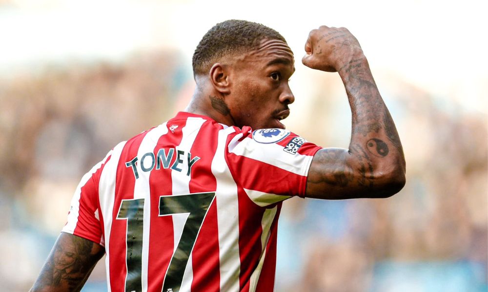 Brentford striker Ivan Toney