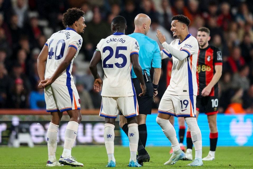 A Premier League record of 14 yellow cards were dished out at the Vitality Stadium