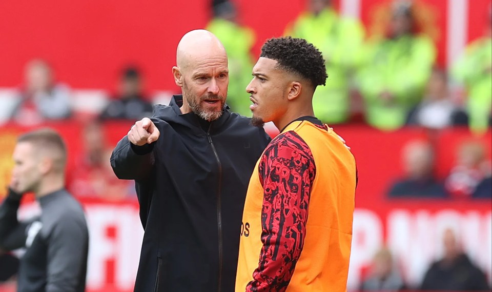 Sancho left Manchester United after three years