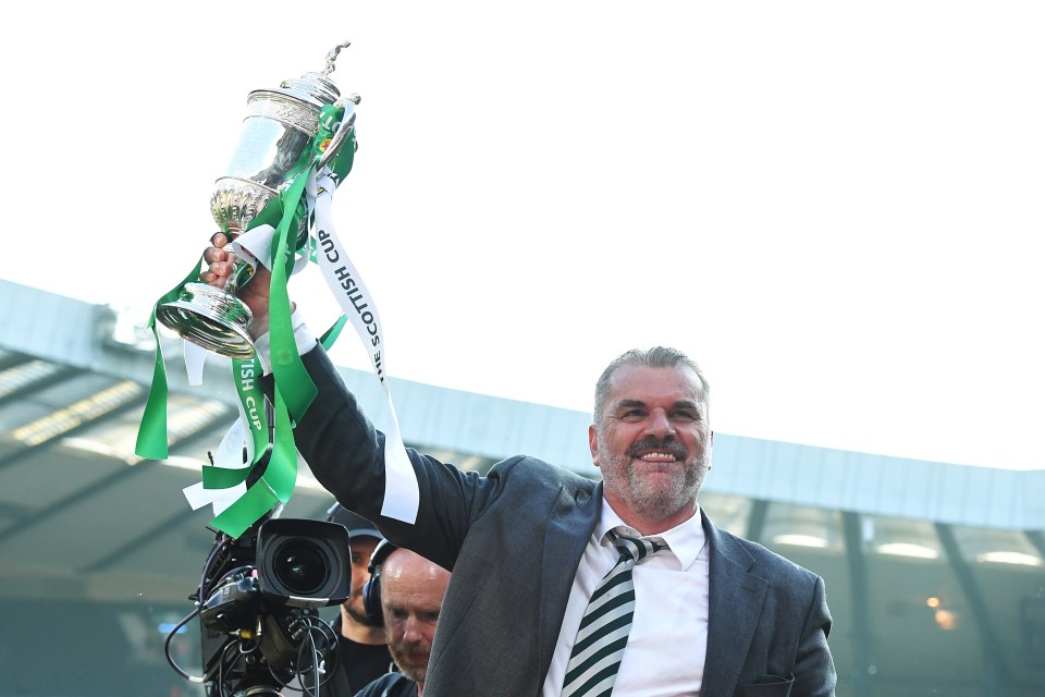 Postecoglou won five trophies with Celtic