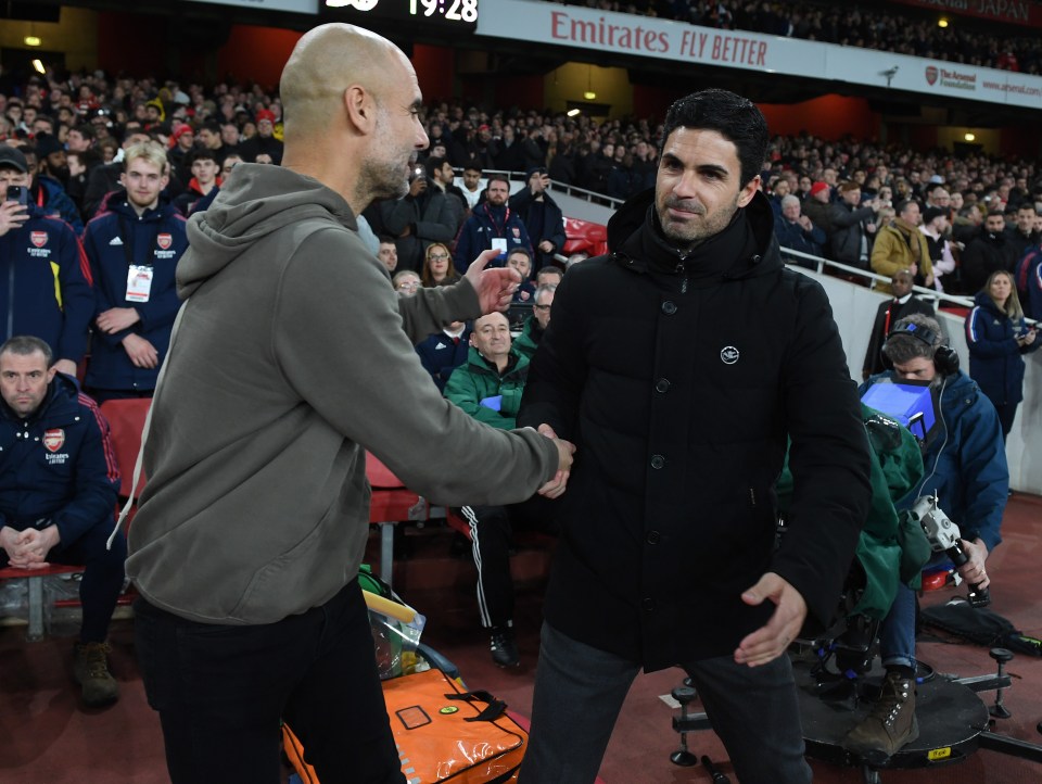 Can Arteta finally get a win over his former boss at the Etihad?