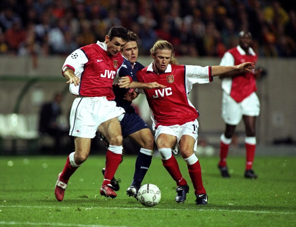 Petit and Keown made 75 appearances together for the Gunners