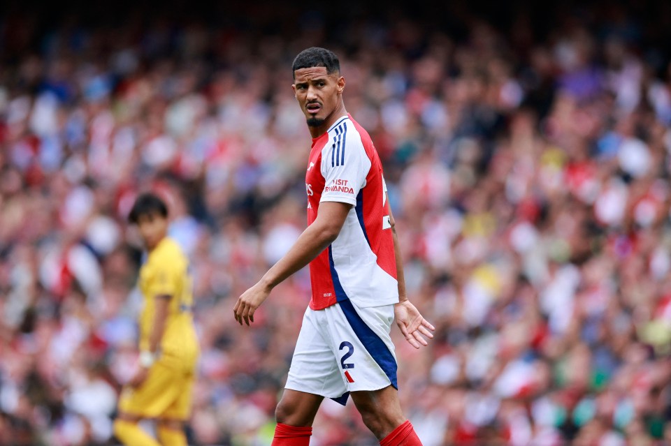 Saliba has been a rock at centre-back for Arsenal