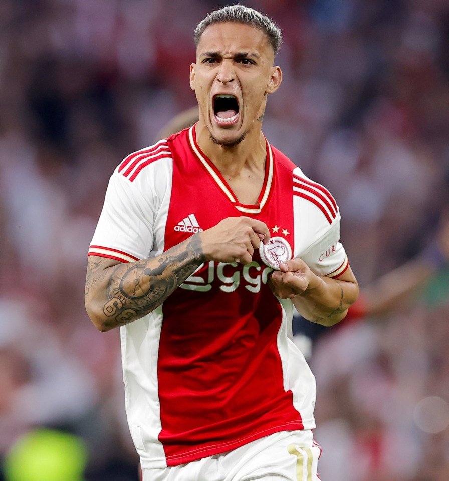 Antony was a star performer during his two-year spell at Dutch giants Ajax