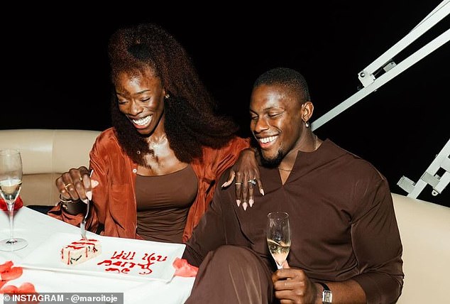 The pair holidayed in Nigeria and then in Ghana as Itoje proposed to Fall in Ada