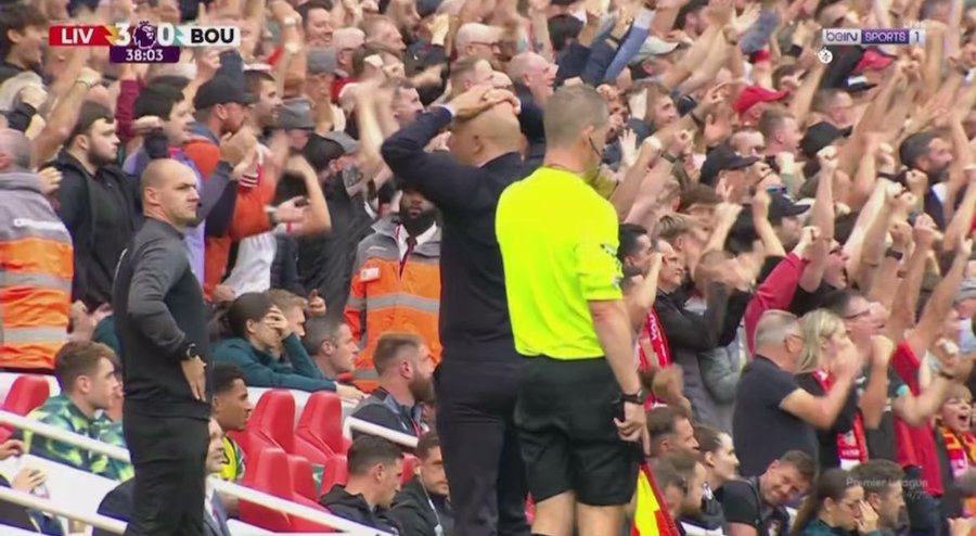 Reds boss Slot was left shocked by the epic effort into the far corner