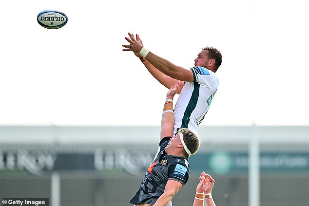 Hanro Liebenberg scored Leicester's first try of the Premiership season against Exeter