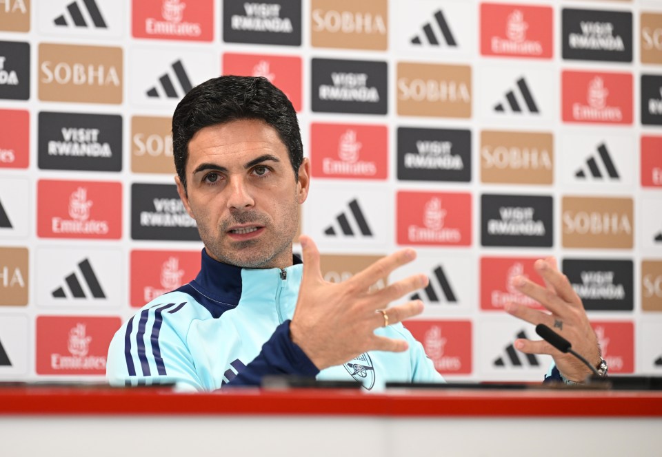 Arteta gushed over the Hale End star in his press conference ahead of the clash with Bolton