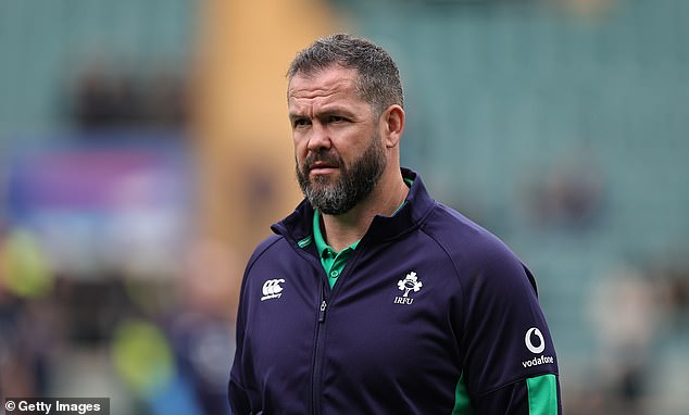 Easterby will take over from Andy Farrell (pictured) on a temporary basis from December