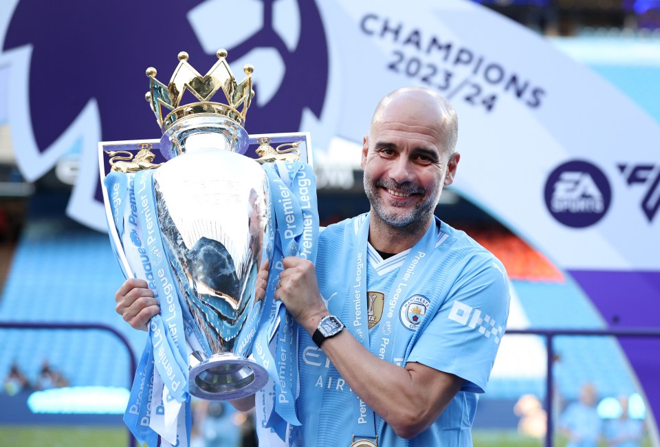 Pep Guardiola has just led Man City to their sixth title in seven years