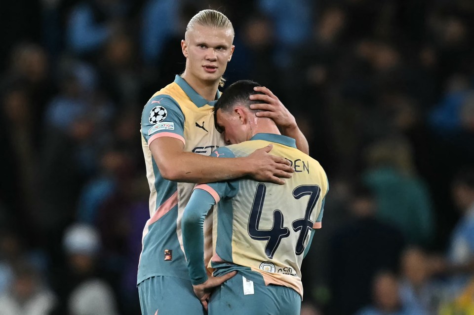 Foden is still wearing his famous 47 shirt this season