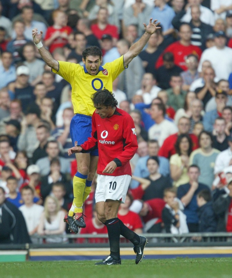 Keown celebrated in Van Nistelrooy's face following the striker's penalty miss against Arsenal in 2003