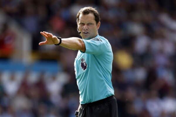 Darren England has been stood down by PGMOL along with Dan Cook after an error in the Tottenham-Liverpool match (Richard Sellers/AP)