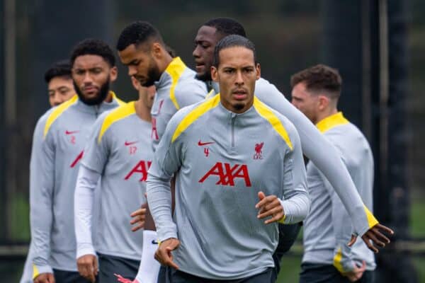 LIVERPOOL, ENGLAND - Monday, September 16, 2024: Liverpool's captain Virgil van Dijk during a training session at the AXA Training Centre ahead of the UEFA Champions League match between AC Miland and Liverpool FC. (Photo by Jon Super/Propaganda)