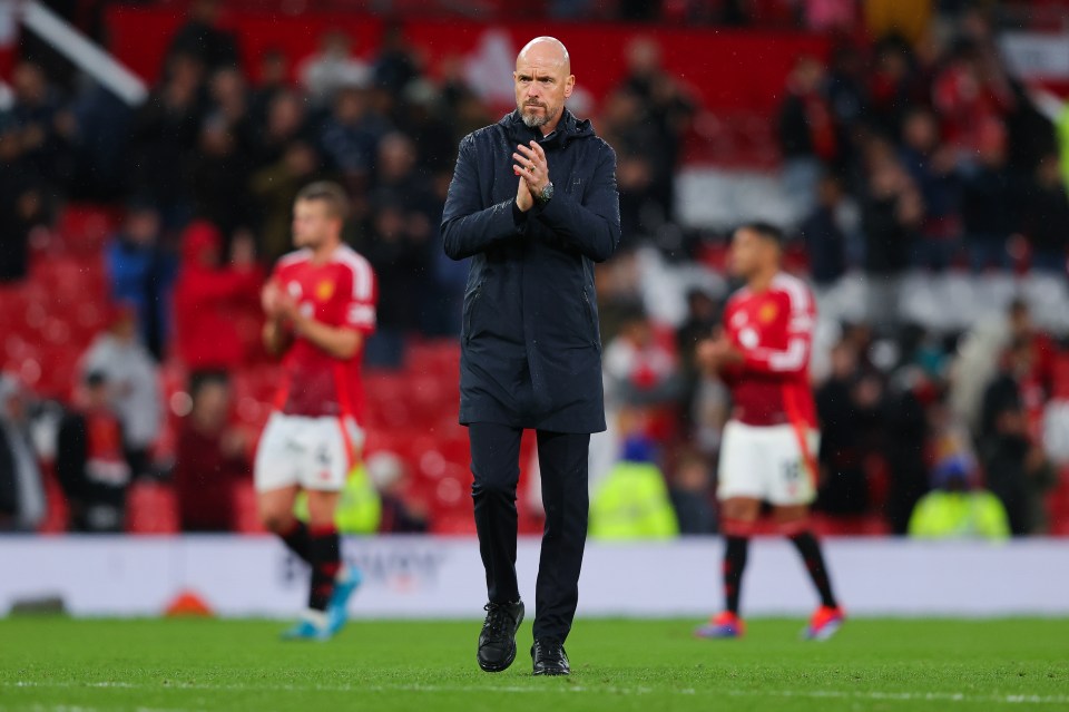 United boss Ten Hag is under huge pressure at Old Trafford following the defeat to Spurs