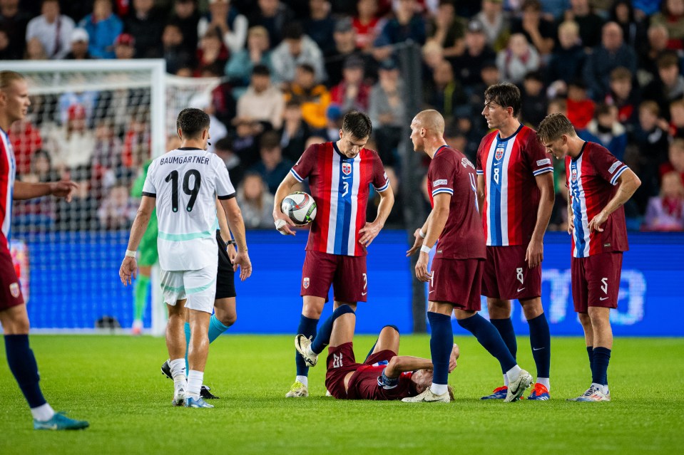 Odegaard suffered an ankle injury during Norway's clash against Austria last week