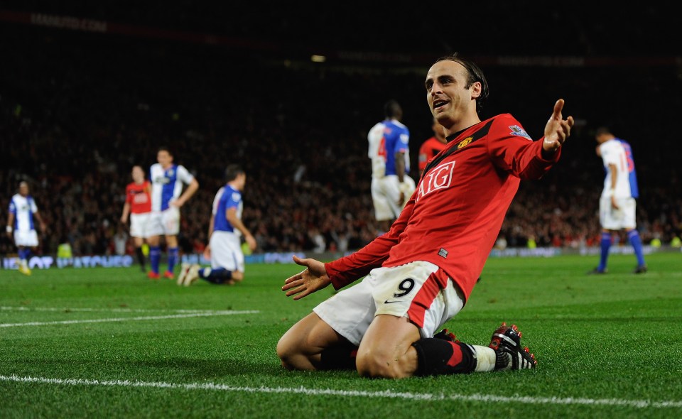 Berbatov scored 56 goals in 149 games in all competitions for the Red Devils