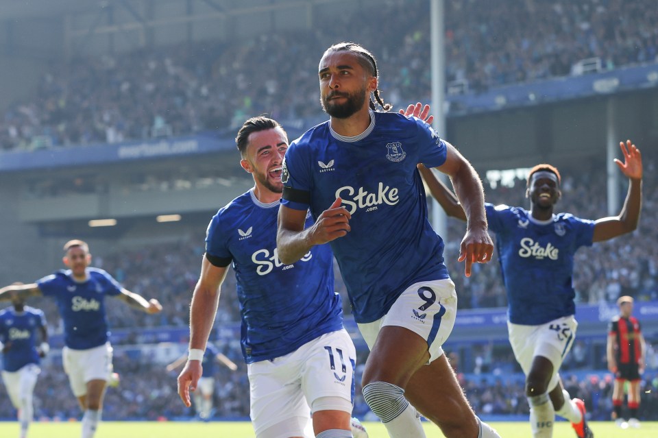 Calvert-Lewin has two games and one assist in six starts for Everton in the Premier League this season