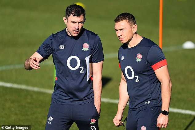 Felix Jones (pictured with Sinfield) was among those to walk out in a major shock for the RFU