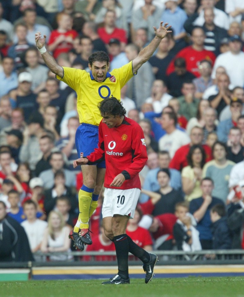 It reminded fans of the iconic moment Keown berated Van Nistelrooy