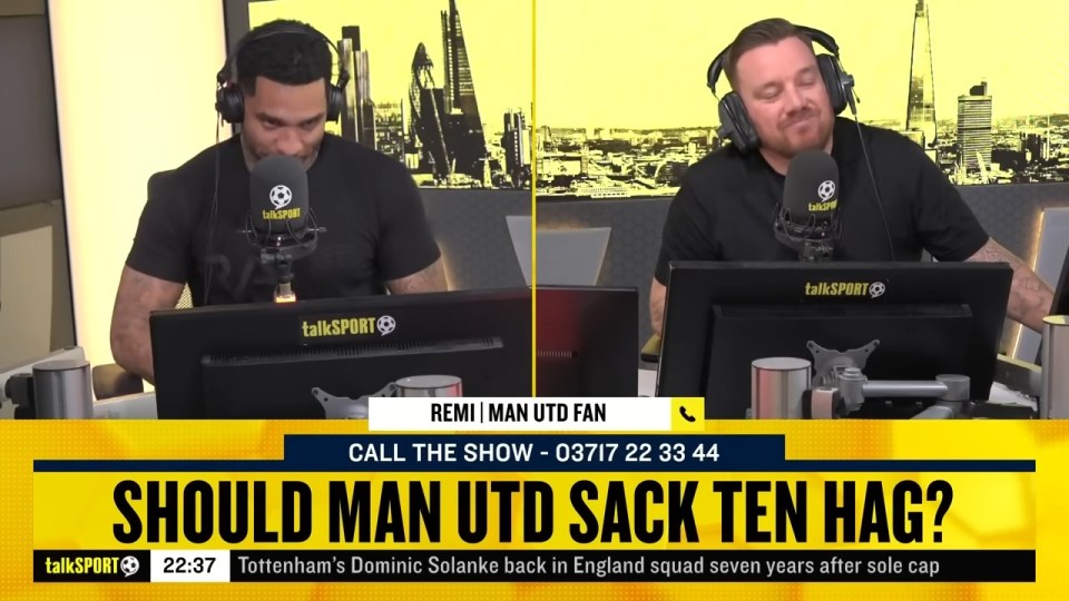 O'Hara was left shocked by one United fan on The Sports Bar