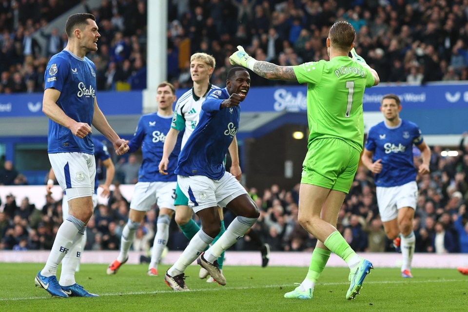 Everton poked fun at his saved attempt on social media