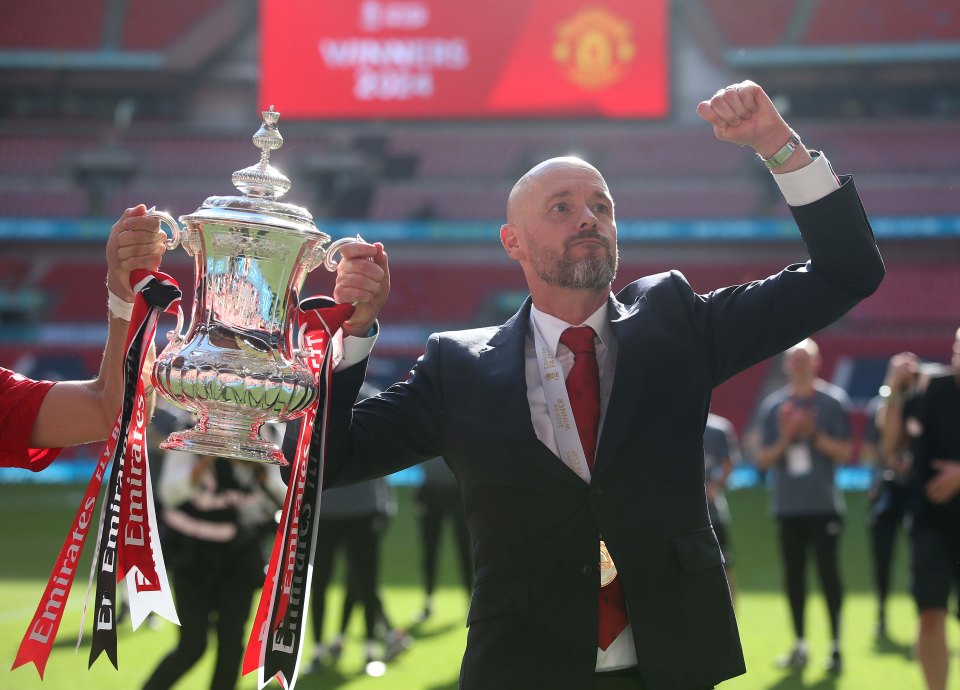 Ten Hag's FA Cup win last season seemed to save him from what looked to be a sure exit at the end of the season