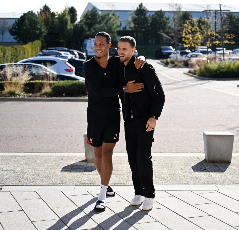 The Reds legend was reunited with Virgil van Dijk, who replaced him as club captain following his exit to Saudi Arabia