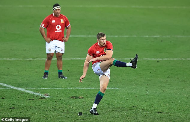 Farrell, pictured playing for the Lions in 2021, insisted the tour is too far away to think about