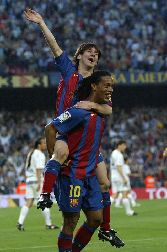 Ronaldinho went on to become the best in the world during his time at the Nou Camp